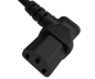 Preview: Netzkabel Dänemark Typ K 90° auf C13 90°