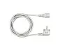 Preview: Power cord Europe CEE 7/7 to C13, 0.75mm², 1.8m CEE 7/7 90°/IEC 60320-C13, VDE, gray