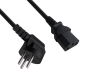 Preview: Cabo de rede eléctrica Israel tipo H para C13, 0,75mm², homologação: SII, preto, comprimento 1,80m
