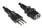 Preview: Power cable Italy type L to C13, 1mm², approval: IMQ, black, length 3.00m