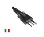 Preview: Mains cable Italy type L to C13, 1mm², approval: IMQ, black, length 3.00m