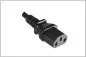 Preview: Power cable Italy type L to C13, 0,75mm², approval: IMQ, black, length 1.80m