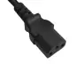 Preview: Mains cable Japan type B to C13, 0.75mm², approvals: JET/PSE, VCTF, black, length 1.80m