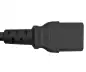 Preview: Mains cable Japan type B to C13, 0.75mm², approvals: JET/PSE, VCTF, black, length 1.80m