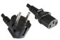 Preview: Cable de red Corea tipo CEE 7/4 a C13, 0,75 mm², homologación: KTL, negro, longitud 1,80 m