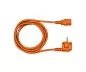 Preview: Mains cable Europe CEE 7/7 90° to C13, 0.75mm², VDE, orange, length 1.80m