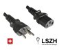 Preview: Netzkabel Schweiz LSZH Typ J