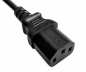 Preview: Cablu de alimentare Thailanda, tip O la C13, 0,75 mm², 1,8 m, THA 3 pini, tip O/IEC 60320-C13, TIS, negru