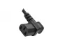 Preview: Mains cable England UK type G 10A to C13 90°, 0.75mm², approved: ASTA /SASO /HK and Singapore SM, black, length 2.00m