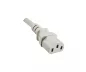Preview: Cable de red Inglaterra UK tipo G 13A a C13, 1,5 mm², homologación: ASTA /SASO /HK y Singapur SM, gris, longitud 2,50 m