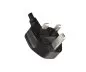 Preview: Power cable England UK type G 5A to C5 90°, 0,75mm², approval: ASTA, black, length 1,80m