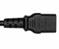 Preview: Cable de alimentación América EE.UU. NEMA 5 - 15P, tipo B a C13, AWG18, SVT, aprobaciones: UL/CSA, negro, longitud 1,00m