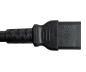 Preview: Cabo de alimentação América EUA NEMA 6-20P para C13, SJT 14/3C 105°C, preto, comprimento 2,00m