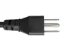 Preview: Maitinimo kabelis Amerika, JAV, NEMA 5-15P, B - C13 tipo, su kampu apačioje, AWG18, SVT, UL/CSA, juodas, 1,80 m ilgio