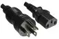 Preview: Cable de alimentación America USA Tipo B US NEMA 5-15P a C13, GRADO HOSPITALARIO, AWG18, SJT, UL, CSA, longitud 3.00m