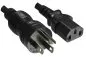 Preview: Síťový kabel Amerika USA typ B US NEMA 5-15P na C13, HOSPITAL GRADE, AWG18, SJT, UL, CSA, délka 1,80 m