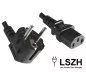 Preview: Netzkabel Europa LSZH, CEE 7/7 90° auf C13 Preview: Netzkabel Europa LSZH, CEE 7/7 90° auf C13