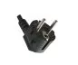 Preview: Power cord CEE 7/7 90° to Open End, 1mm², VDE, NF, DEMKO, FINKO, KEMA, CEBEC, OVE, IMQ, SEV, SAA, black, 3m