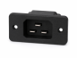 Preview: DINIC IEC 60320-C20 Einbaubuchse zum Schrauben, 16 A, 250 V~, Bulk Verpackung