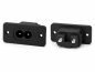 Preview: DINIC IEC 60320-C8 Einbaubuchse zum Schrauben, 2,5 A, 250 V~, Bulk Verpackung