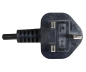 Preview: Cable de red Inglaterra UK tipo G 3A a C7, 0,75 mm², homologación: BSI, UKCA, negro, longitud 1,80 m
