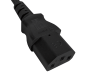 Preview: Cabo de rede England UK tipo G 10A para C13, 0,75mm², aprovação: BSI Kitemark, UKCA, preto, comprimento 1,80m