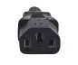 Preview: Mains cable England UK type G 10A to C13, 0.75mm², approval: BSI Kitemark, UKCA, black, length 1.80m