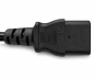 Preview: Καλώδιο δικτύου Αγγλίας τύπου G 10A σε C13, 0.75mm², έγκριση: BSI Kitemark, UKCA, μαύρο, μήκος 1.80m