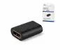 Preview: Connettore DINIC DisplayPort 1.2, 4K60Hz nero, scatola DINIC con foro Euro