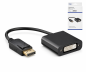 Preview: Adaptador DINIC 1.2 DisplayPort para DVI-D, ficha DP - tomada DVI 1080p máx. (1920x1200 60Hz) preto, caixa DINIC com orifício europeu, 0,15 m