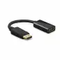 Preview: Adattatore DisplayPort 1.4 maschio a HDMI tipo A femmina, DP 1.4 a HDMI, 4K*2K@60Hz, 3D, nero, sacchetto DINIC, 0,10 m
