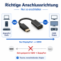 Preview: Adapter DisplayPort 1.4 moški na HDMI tip A ženski, DP 1.4 na HDMI, 4K*2K@60Hz, 3D, črn, polivinilasta vrečka DINIC, 0,10 m
