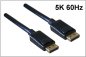 Preview: DisplayPort cable, 2x DP connector, VESA standardised, version 1.3, 5K3K, black, DINIC polybag, length 2.00m