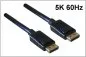 Preview: DisplayPort cable, 2x DP male, VESA standardized, version 1.3, 5K3K, black, length 2.00m, DINIC polybag