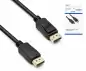 Preview: Cavo DisplayPort 1.4, 2x Connettori DP, 8K, Scatola, 1m Supporta 8K/60Hz, 32.4Gbps, nero