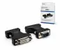Preview: DINIC Monitor Adapter VGA Stecker auf DVI-I Buchse, schwarz, DINIC Box mit Euroloch
