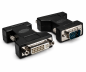 Preview: DINIC monitori adapter VGA pistik DVI-I pistikupesale, must, DINIC karbis euroauguga