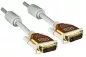 Preview: DVI-Digital Dual Link cable, 24+1 male to male, gold-plated contacts, multi-shielded, grey, DINIC blister, length 10.00m
