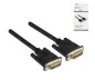 Preview: DVI-Digital Dual Link Kabel, 24+1 Stecker / Stecker, vergoldete Kontakte, mehrfach geschirmt, schwarz, DINIC Box mit Euroloch, Länge 2,00m