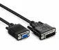 Preview: Cavo DVI-I 12+5 maschio a 15 pin maschio HD, schermato a 2 vie, nero, blister DINIC, lunghezza 3,00m