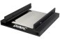 Preview: DINIC aluminium mounting frame for 2x 2.5" drives, suitable for SSD, SATA or IDE