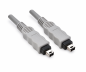 Preview: Kabel FireWire 4-pinowy wtyk-wtyk, 2,00 m kabel połączeniowy IEEE1394a, szary