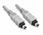 Preview: FireWire kaabel 4-pin pistikuga, 2.00m ühenduskaabel IEEE1394a, hall