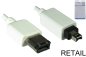 Preview: Cable FireWire de 6 clavijas a clavija de 4 clavijas, cable de conexión IEEE 1394a, blanco, 4,00 m