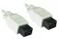 Preview: FireWire kabel 9-polige stekker naar stekker, aansluitkabel IEEE 1394b, wit, 2,00m