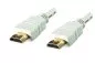 Preview: HDMI cable 19-pin A to A plug, high speed, Ethernet channel, 4K2K@60Hz, white, length 2.00m, polybag