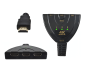 Preview: Umschaltbox automatisch 3 auf 1 HDMI, DINIC Box 3 Geräte mit HDMI Anschluss an z.B. 1 Fernsehgerät, DINIC Box mit Euroloch