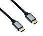 Preview: Cable HDMI 2.1, 2x conector carcasa aluminio, 1m 48Gbps, 4K@120Hz, 8K@60Hz, 3D, HDR, DINIC Polybag