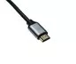 Preview: Cable HDMI 2.1, 2x conector carcasa aluminio, 1m 48Gbps, 4K@120Hz, 8K@60Hz, 3D, HDR, DINIC Polybag