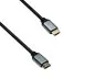 Preview: Kabel HDMI 2.1, 2x wtyk w aluminiowej obudowie, 2m 48Gbps, 4K@120Hz, 8K@60Hz, 3D, HDR, DINIC Box